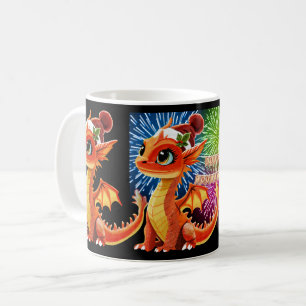 Mug Dragon de perles pour Joyeux Noël
