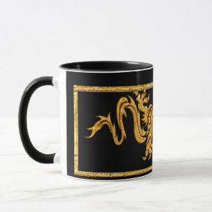 Mug Dragon oriental d'or 03