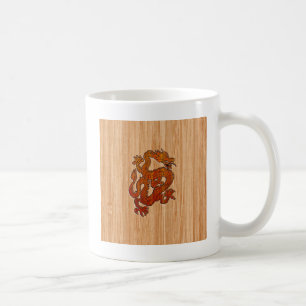 Mug Dragon Oriental Rouge en Bambou