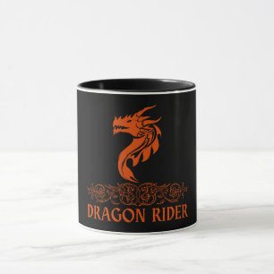 Mug Dragon Rider Cool Imaginaire tendance Typographie 