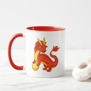 Mug Dragon Rouge Chinois