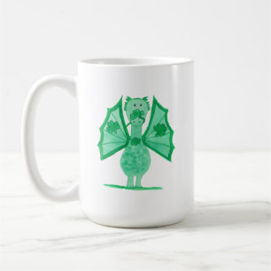 Mug Dragon Vert Avec Trèfles