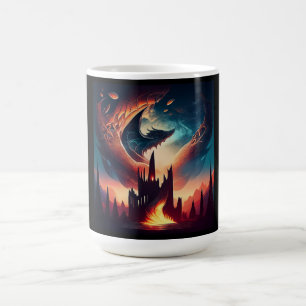 Mug Dragon volant au-dessus du Royaume