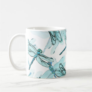 Mug Dragonflies élégantes : Aquarelle