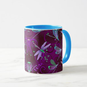 Mug Dragonflies Purple Dreams Combo 11oz