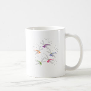 Mug Dragonflies Whimsical Cartoon Art