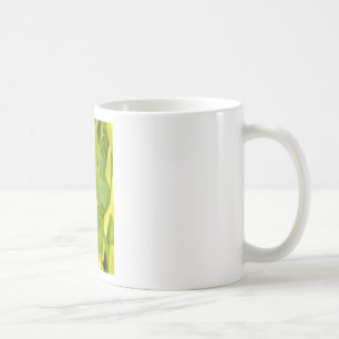 Mug Dragonfly Blue et noir sur l'herbe.