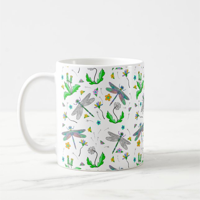 Mug Dragonlies et Dandelions (Gauche)