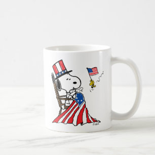 Mug Drapeau 4 juillet à coudre Snoopy