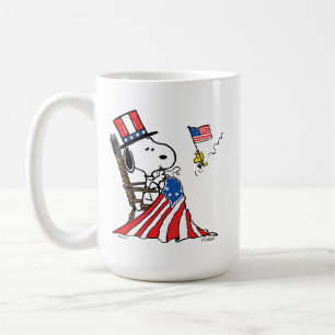 Mug Drapeau 4 juillet à coudre Snoopy