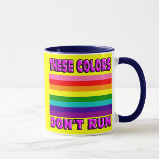Mug Drapeau à rayures d'origine 8 gay pride LGBT.