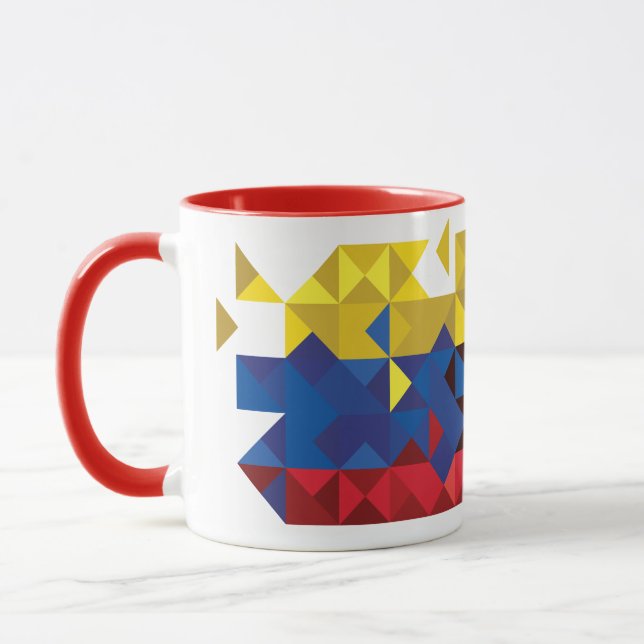 Mug Drapeau abstrait de l'Equateur, République de (Gauche)