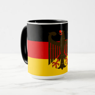 Mug Drapeau allemand de l'aigle noir/Deutschland