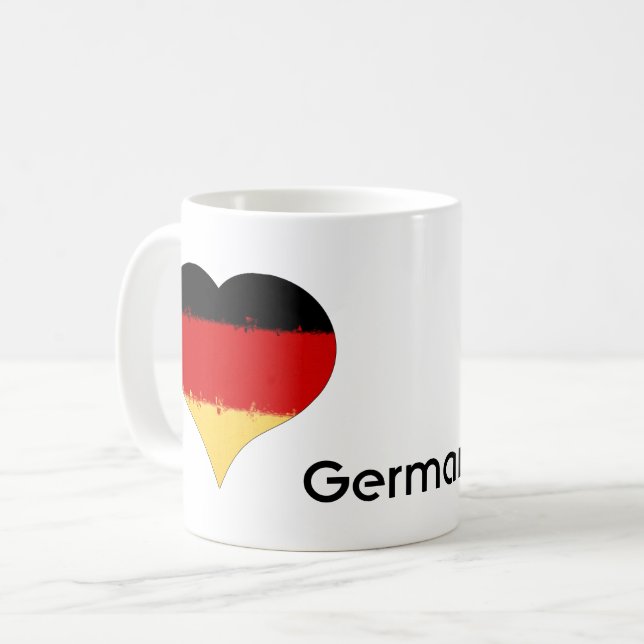 Mug Drapeau allemand I Heart Allemagne (Devant gauche)
