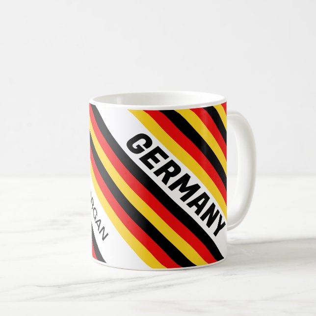 Mug Drapeau allemand personnalisé (Devant droit)