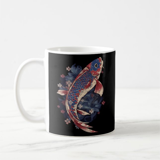 Mug Drapeau américain 4 juillet Usa Patriotique Koi Fi (Gauche)