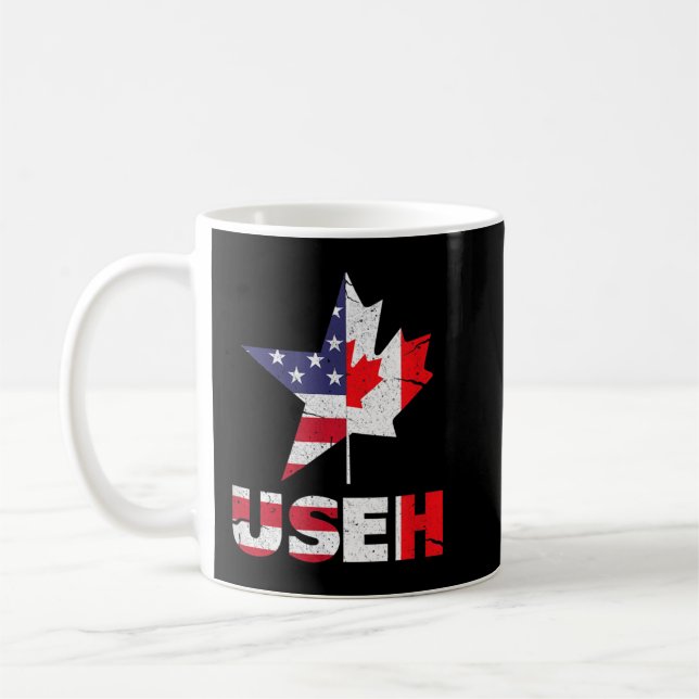 Mug Drapeau américain américain EH Funny Canada (Gauche)