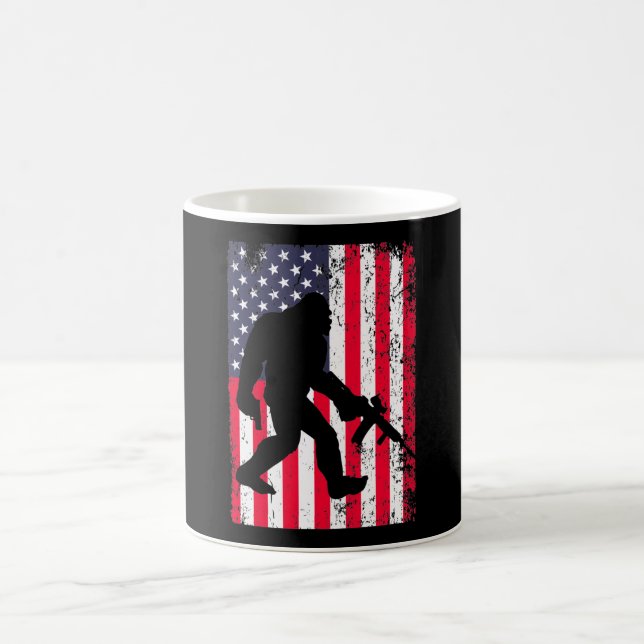 Mug Drapeau américain Bigfoot (Centre)