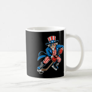 Mug Drapeau américain de hockey Oncle Sam Usa Sport 4 