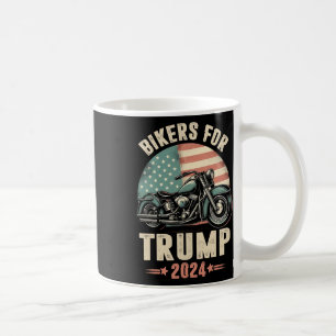 Mug Drapeau américain de moto pour Trump 2024