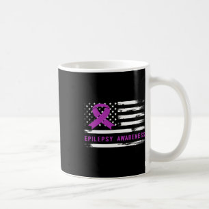 Mug Drapeau américain de sensibilisation à l'épilepsie