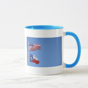 Mug Drapeau Américain Drapeaux Texas Étoiles Rayures