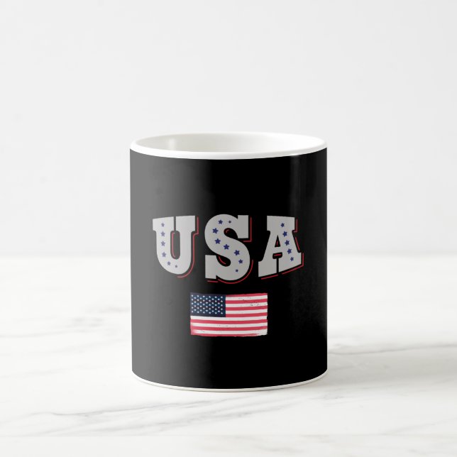 Mug Drapeau américain du maillot de football américain (Centre)