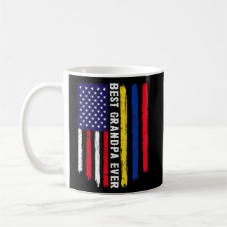 Mug Drapeau américain et drapeau de la Colombie Meille