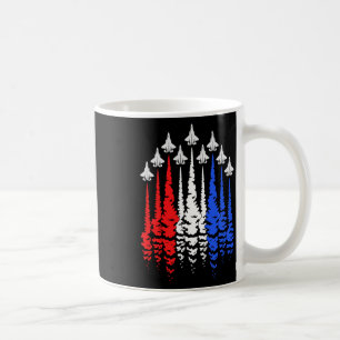 Mug Drapeau américain Jets Patriotique Rouge Blanc Ble