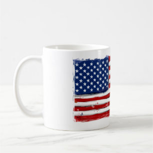 Mug Drapeau américain, mug-art patriotique pour l'armé