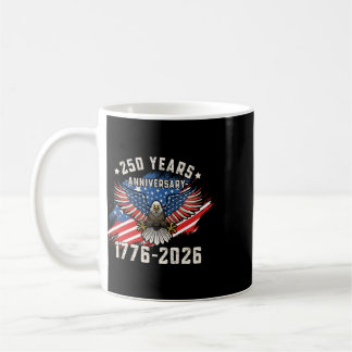 Mug Drapeau américain patriotique aigle 250 ans 250e U
