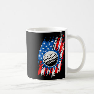 Mug Drapeau américain patriotique balle de golf Hommes
