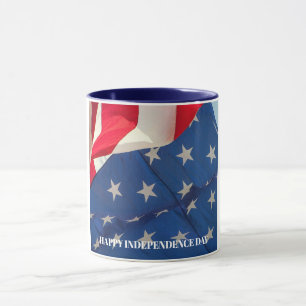 Mug Drapeau américain Patriotique Rouge Bleu Bleu Pers