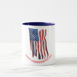 Mug Drapeau Américain Perturbé Patriotique Personnalis