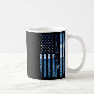 Mug Drapeau américain Poisson Pêcheur Pêcheur Drôle B
