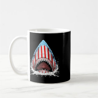 Mug Drapeau américain requin drôle Jawsome 4 juillet e