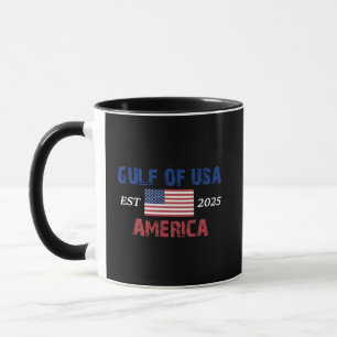 Mug Drapeau Américain Retro Golfe Des USA Est 2025 G