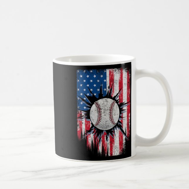 Mug Drapeau Américain Vente 4 juillet Indépendance Da (Droite)