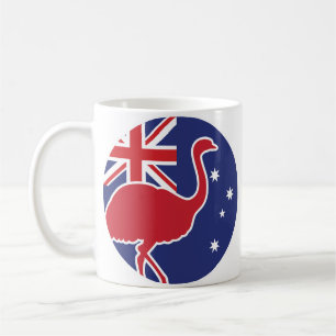 Mug Drapeau animal australien Emu