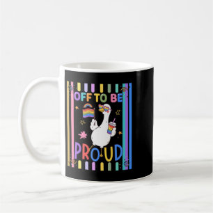 Mug Drapeau arc-en-ciel de la fierté de l'oie Fête amu
