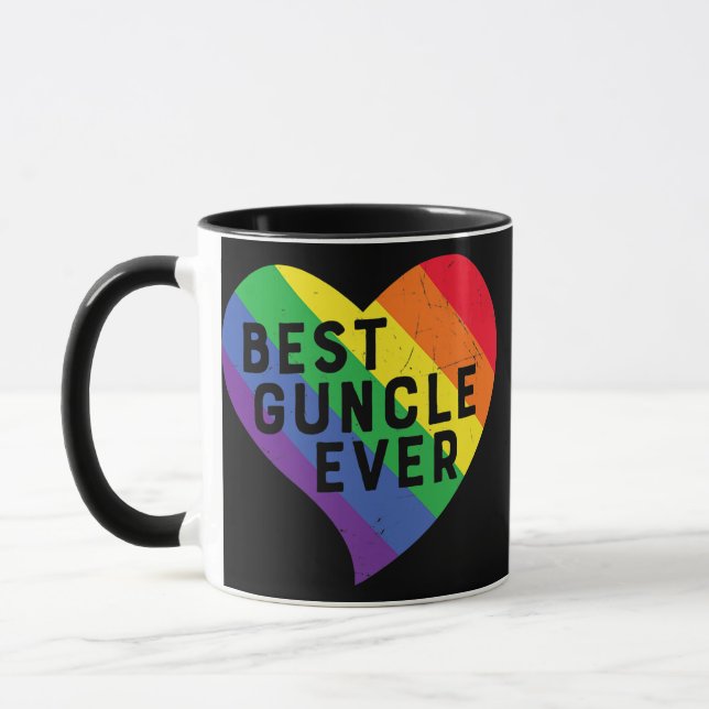 Mug Drapeau arc-en-ciel de la Fierté LGBTQ du meilleur (Gauche)