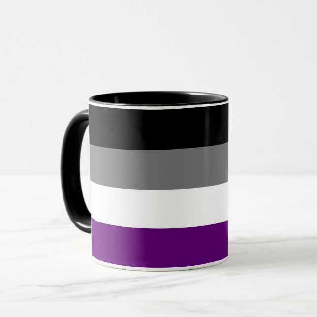 Mug Drapeau arc-en-ciel de la fierté sexuelle [ As | D (Devant gauche)