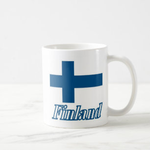 Mug Drapeau au-dessus de conception de la Finlande