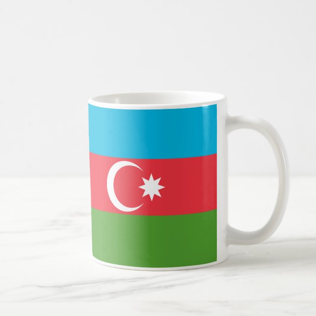 Mug Drapeau azerbaïdjanais en céramique (Droite)
