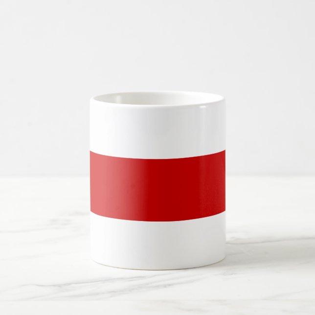Mug Drapeau biélorusse (rouge et blanc) (Centre)