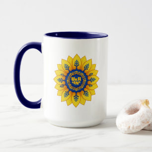 Mug Drapeau bleu jaune tournesol Stand with Ukraine
