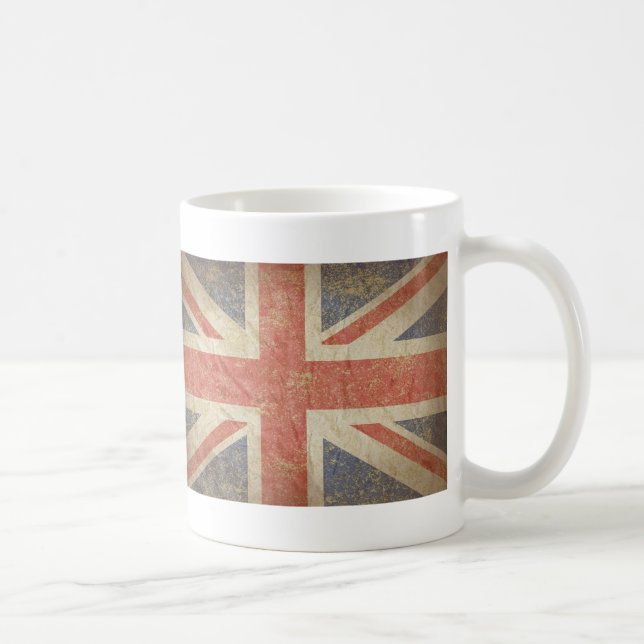Mug Drapeau britannique affligé (Droite)
