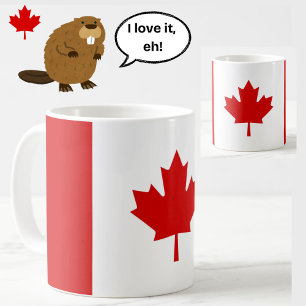Mug Drapeau Canada Feuille d'érable Rouge Blanc Patrio
