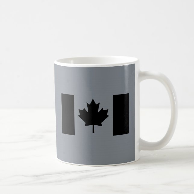 Mug Drapeau canadien en noir (Droite)