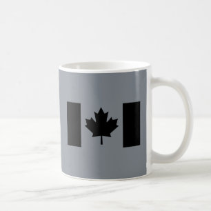 Mug Drapeau canadien en style noir